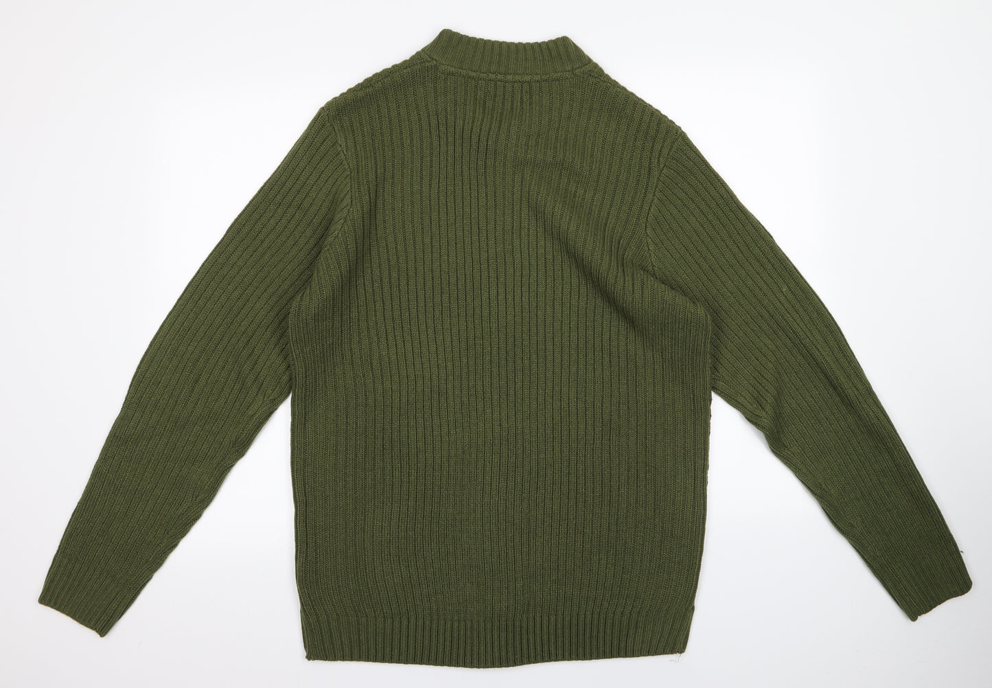 Jacamo Mens Red   Cardigan Jumper Size L
