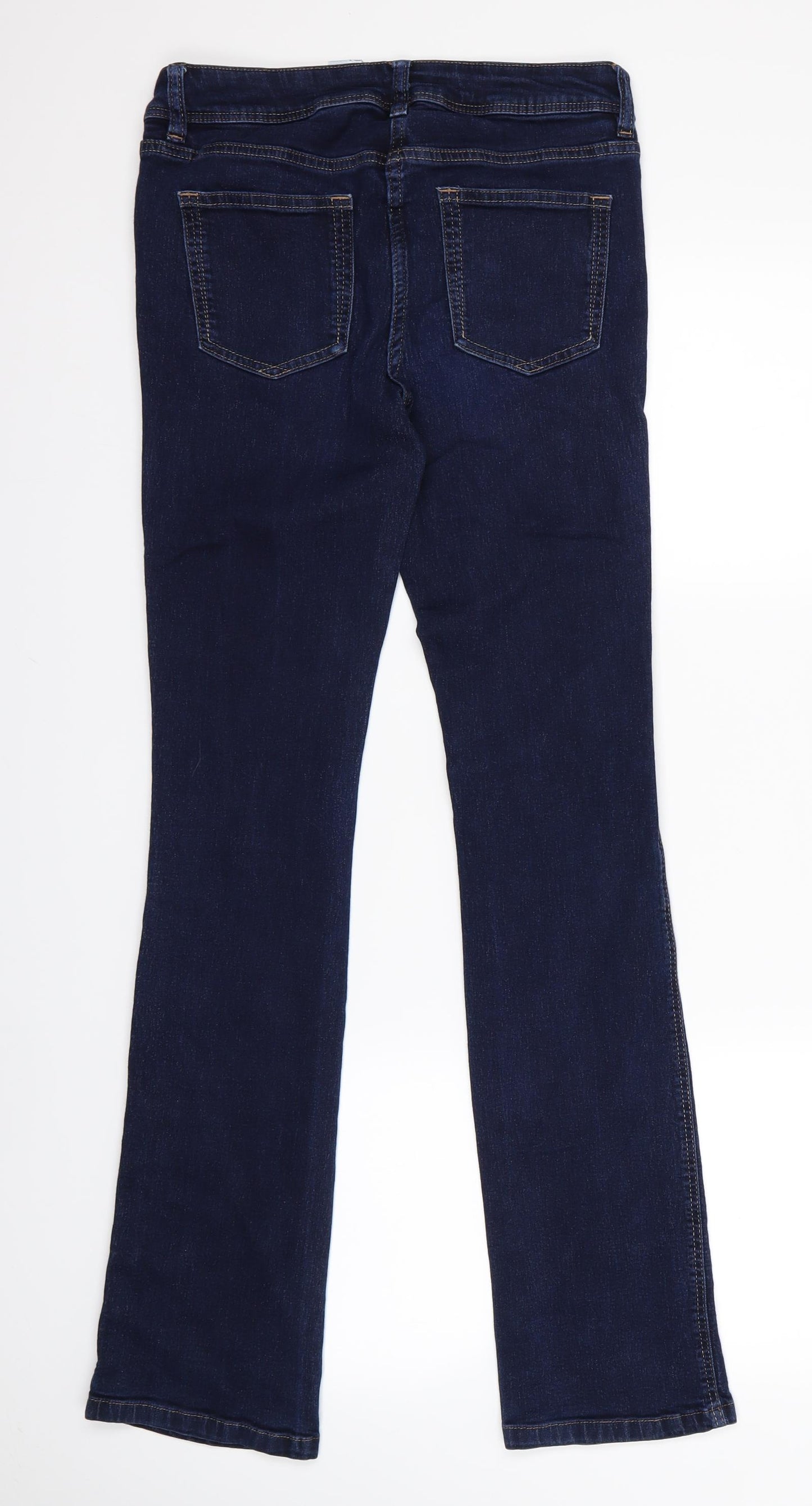NEXT Womens Blue  Corduroy Bootcut Jeans Size 8 L26 in