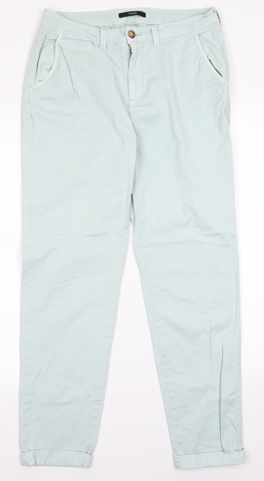 george blue Womens Blue   Trousers  Size 12 L26 in