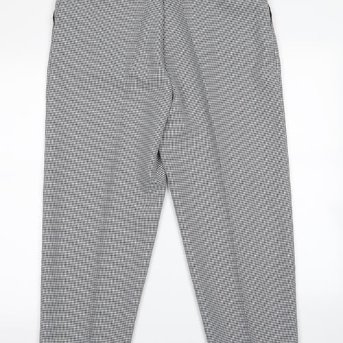 Preworn Womens White Paisley  Trousers  Size 16 L23 in