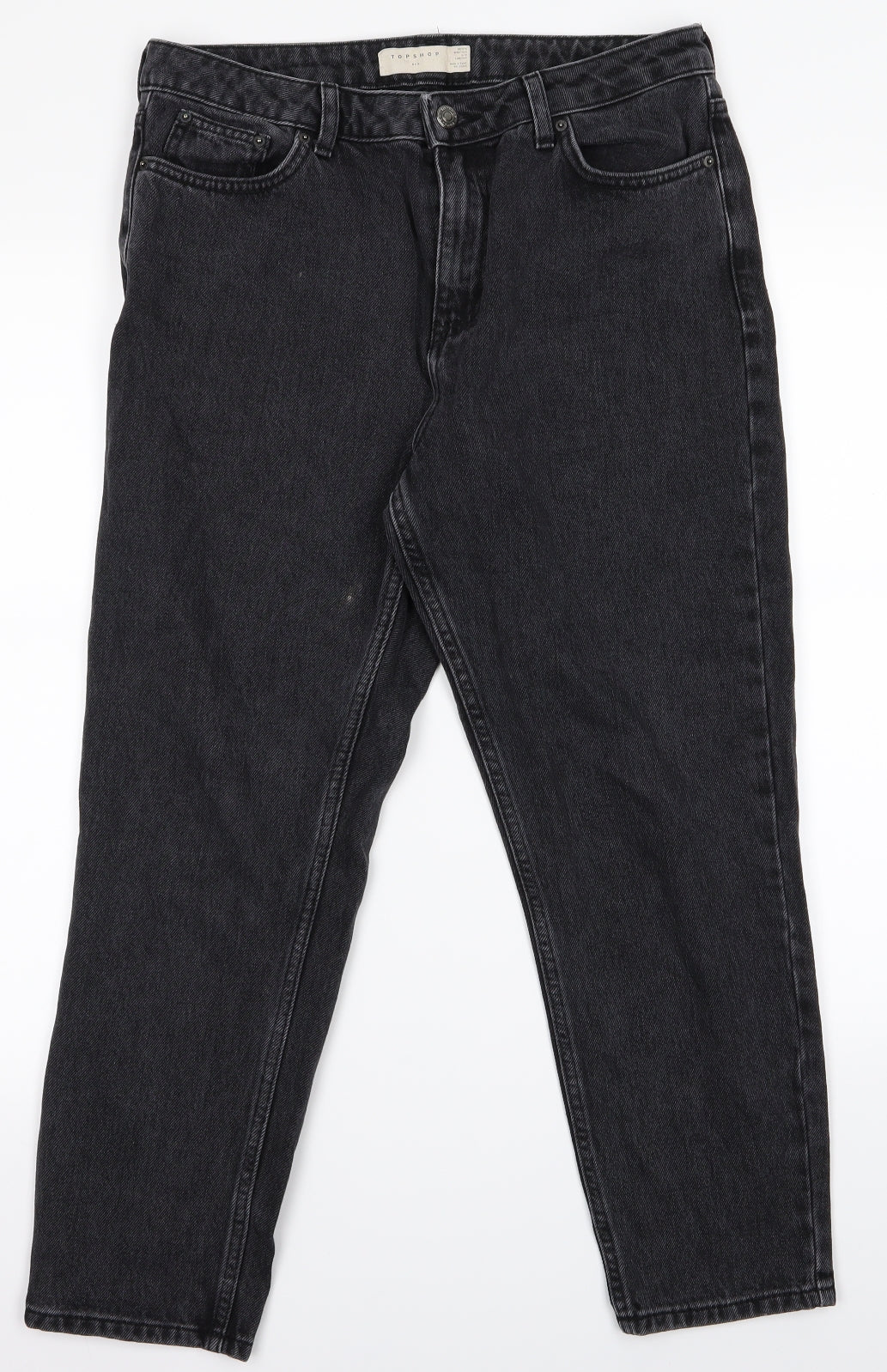 Topshop Womens Grey   Tapered Jeans Size 10 L20.5 in