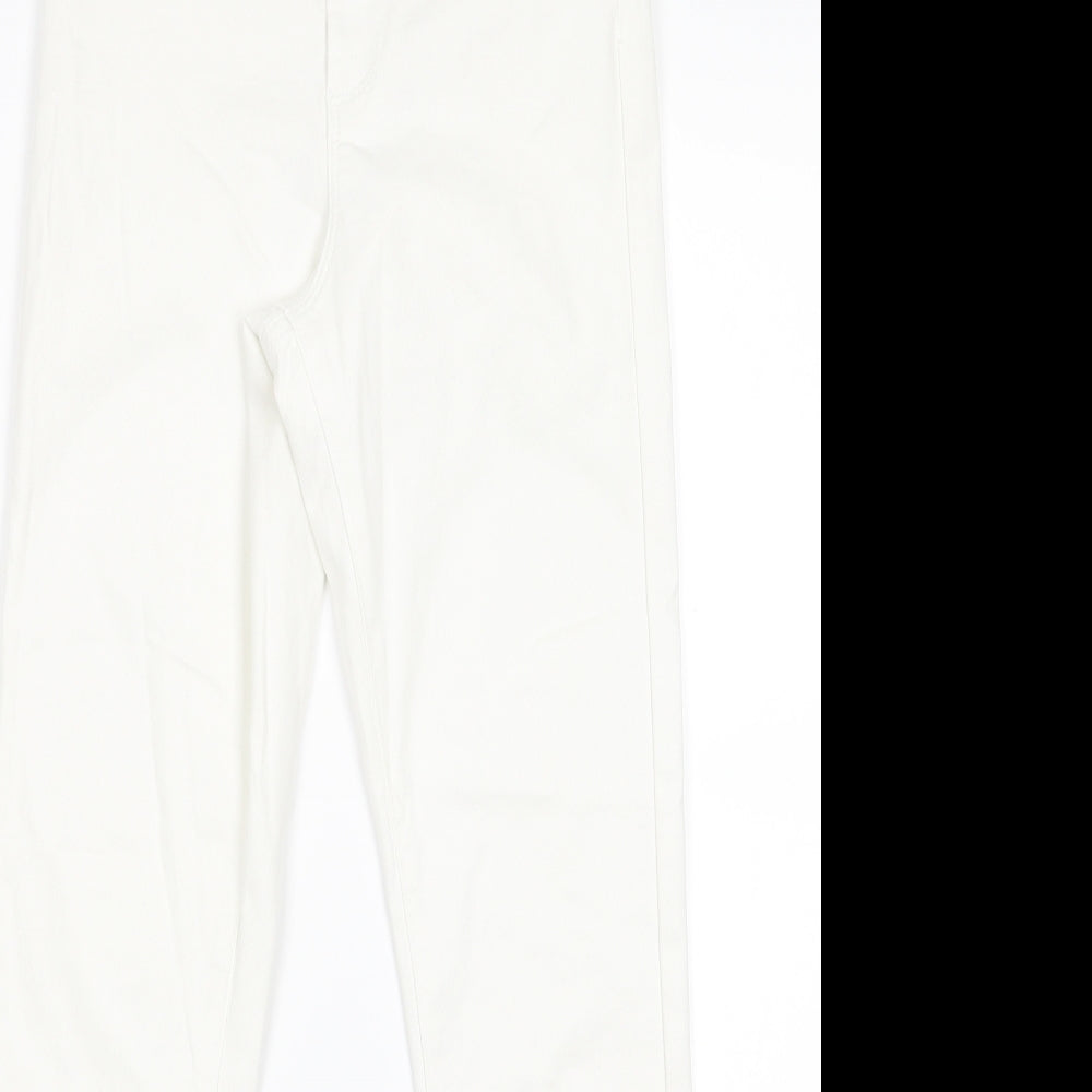 Primark Womens White   Trousers  Size 10 L26 in