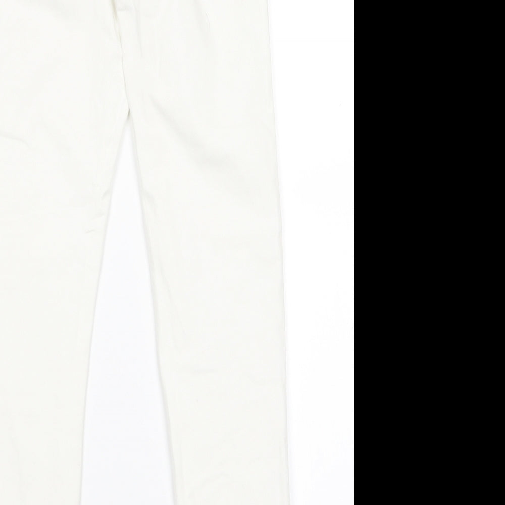 Primark Womens White   Trousers  Size 10 L26 in