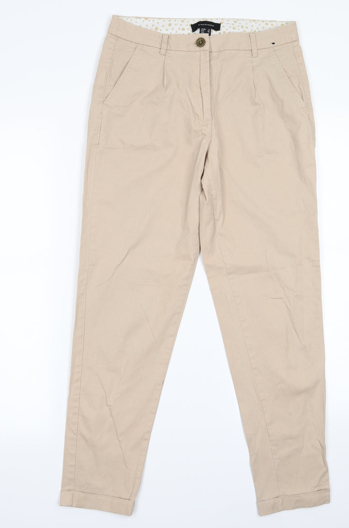 Atmosphere Womens Beige Rain Trousers Trousers Size 8 L24 in