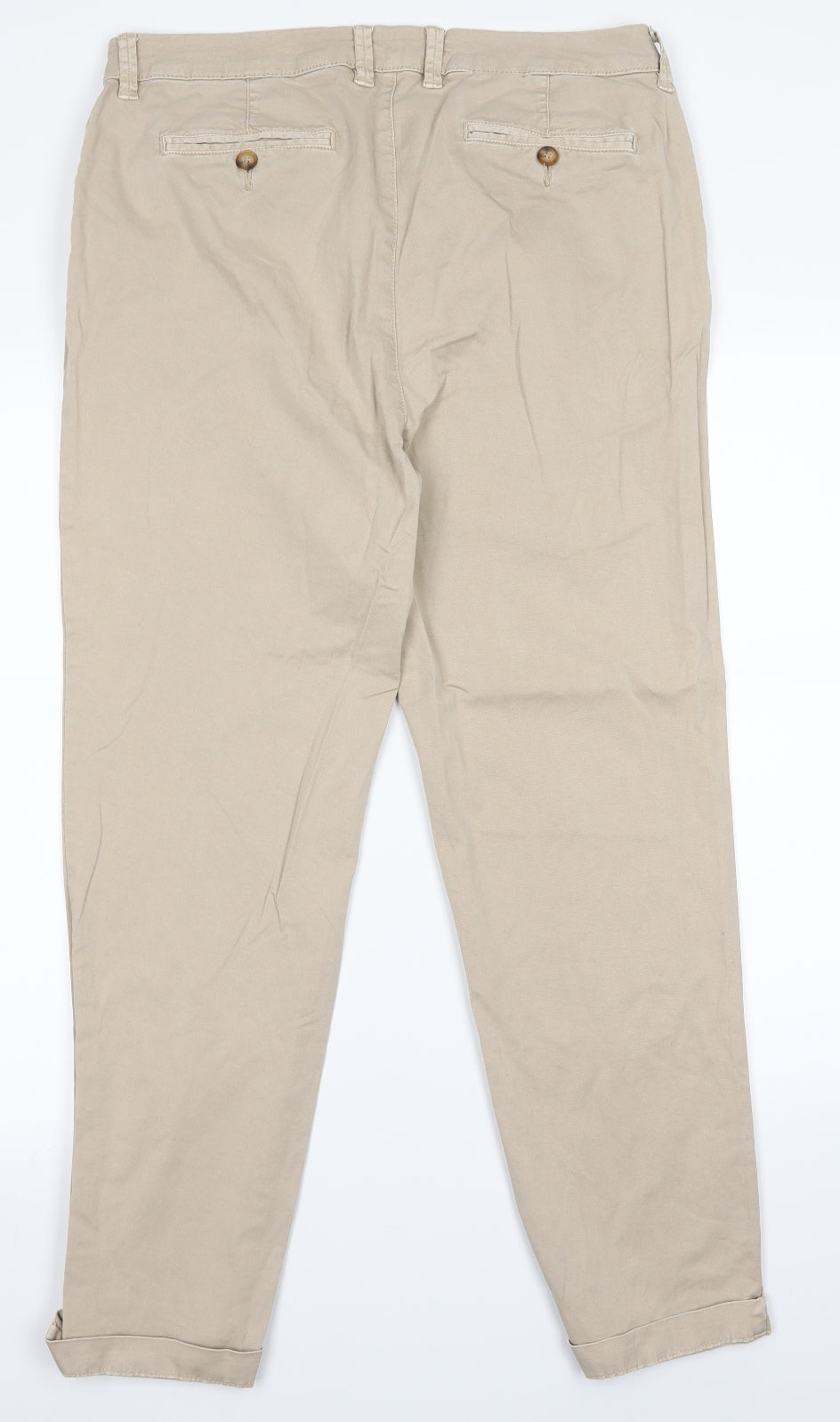 George Womens Beige   Tapered Jeans Size 14 L25 in