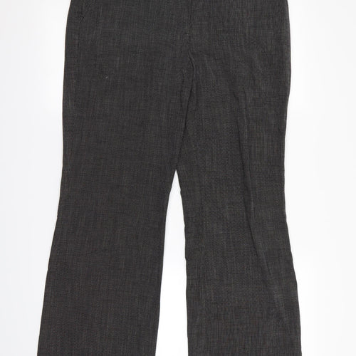 NEXT Womens Black Paisley  Rain Trousers Trousers Size 14 L26 in