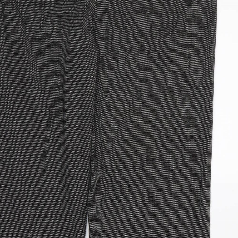 NEXT Womens Black Paisley  Rain Trousers Trousers Size 14 L26 in