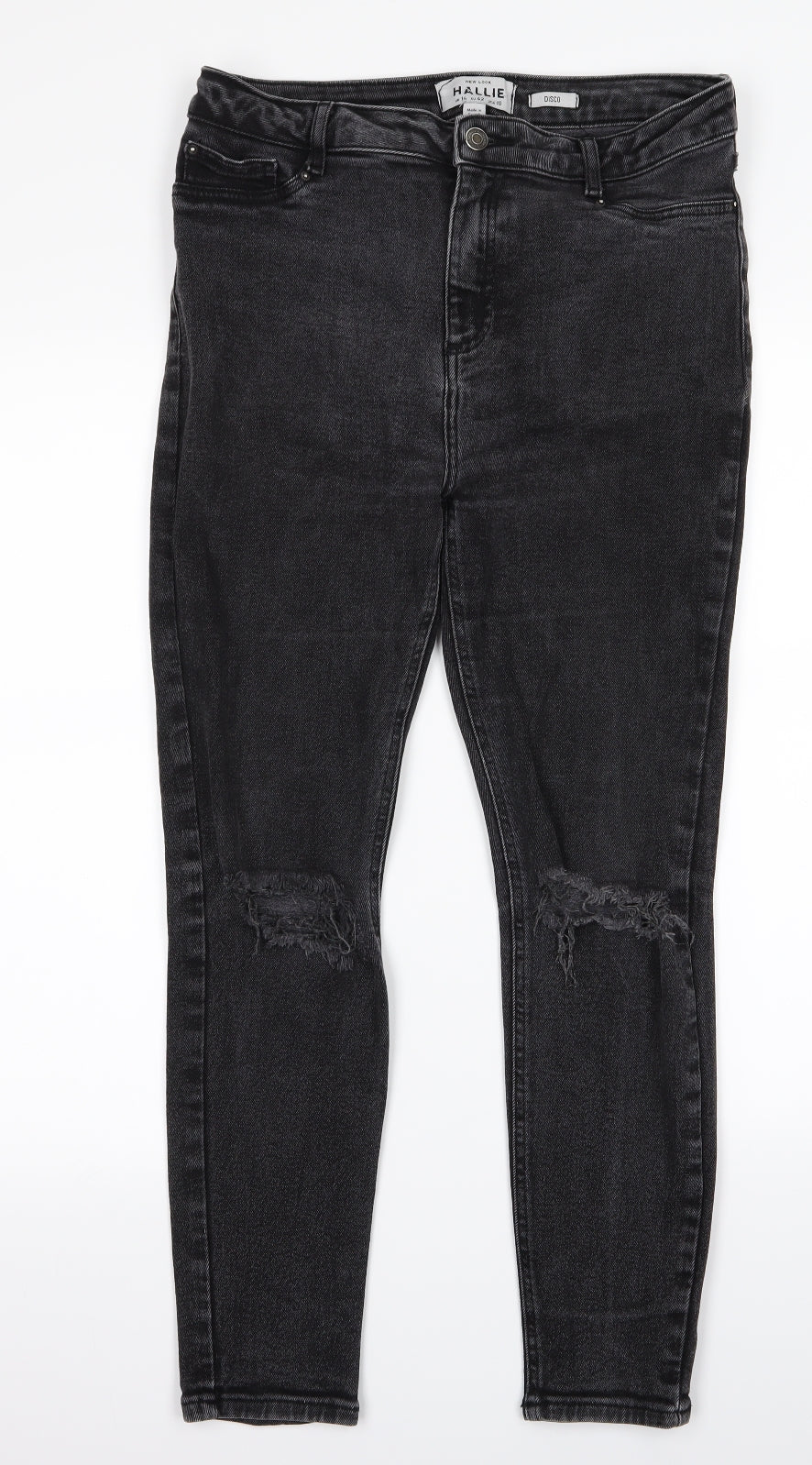 hallie Womens Grey   Bootcut Jeans Size 14 L24 in