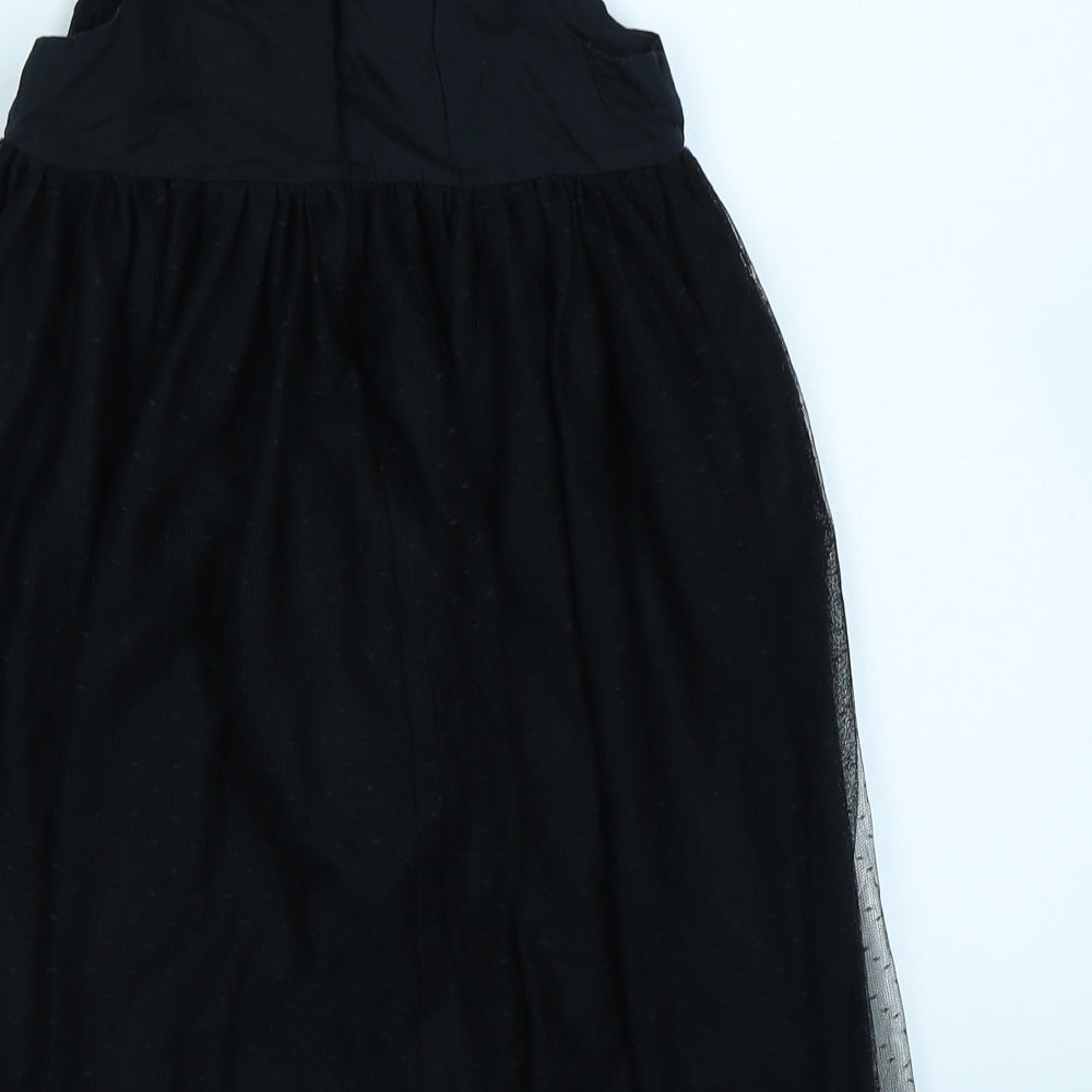Vertbaudet Girls Black   Fit & Flare  Size 7 Years