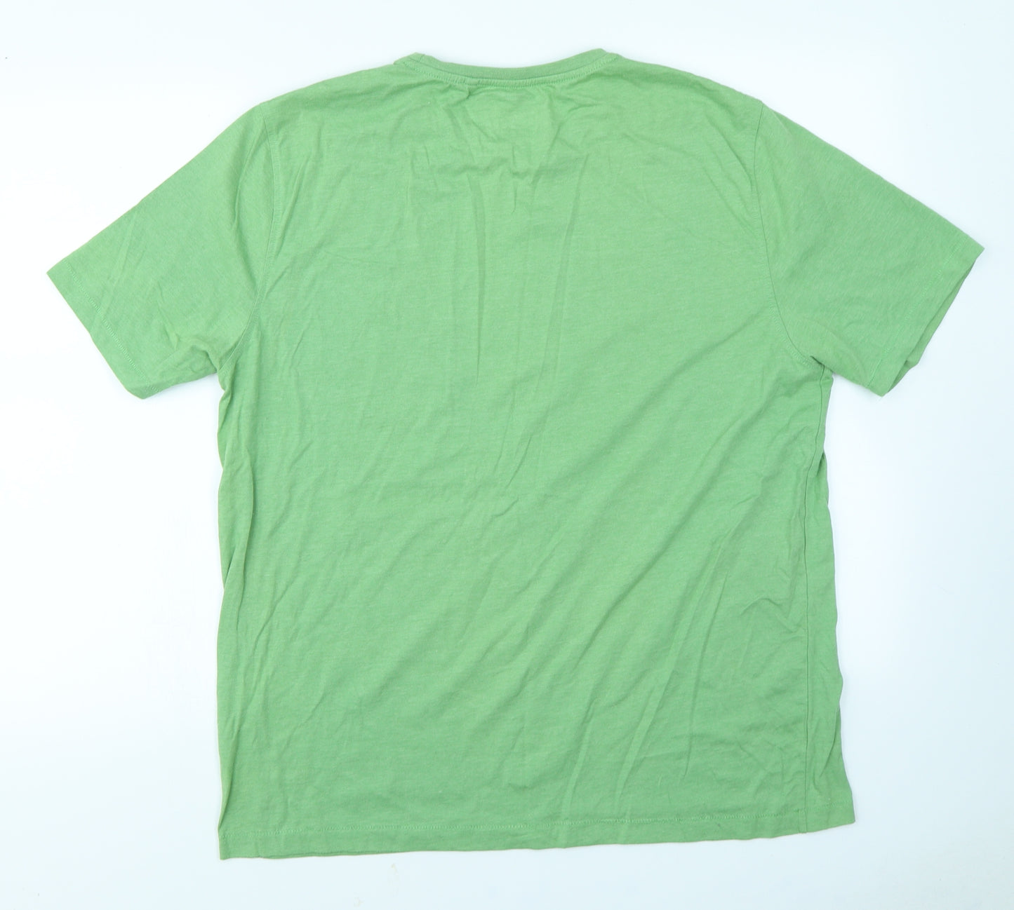 George Mens Green    T-Shirt Size L  - Coca Cola