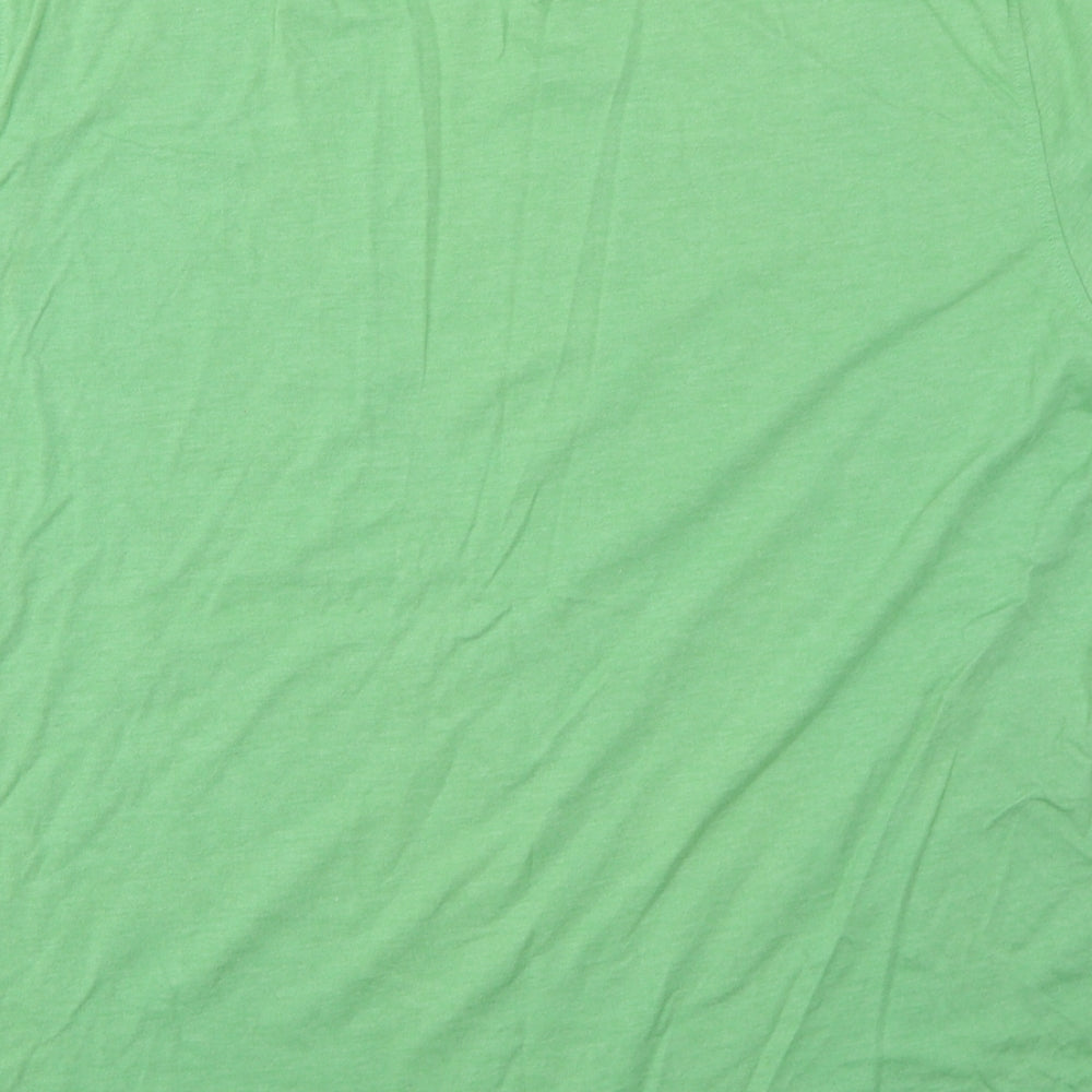 George Mens Green    T-Shirt Size L  - Coca Cola
