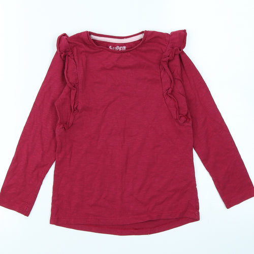 F&F Kids Girls Purple   Basic T-Shirt Size 5-6 Years