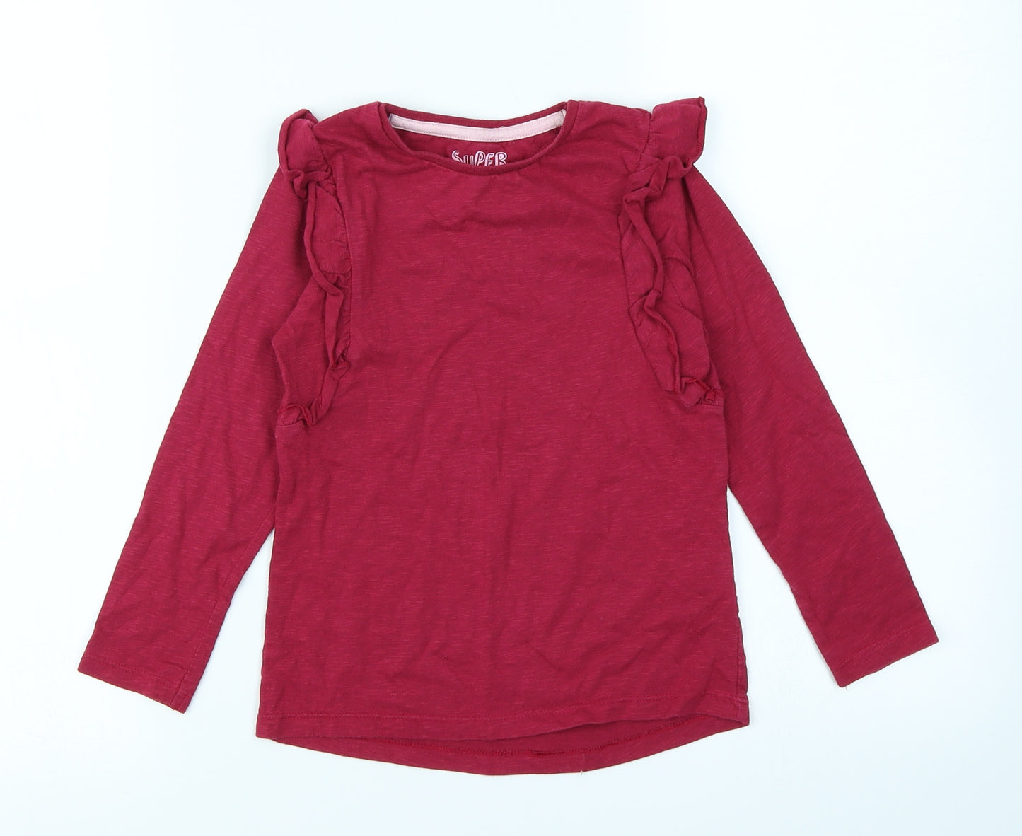 F&F Kids Girls Purple   Basic T-Shirt Size 5-6 Years