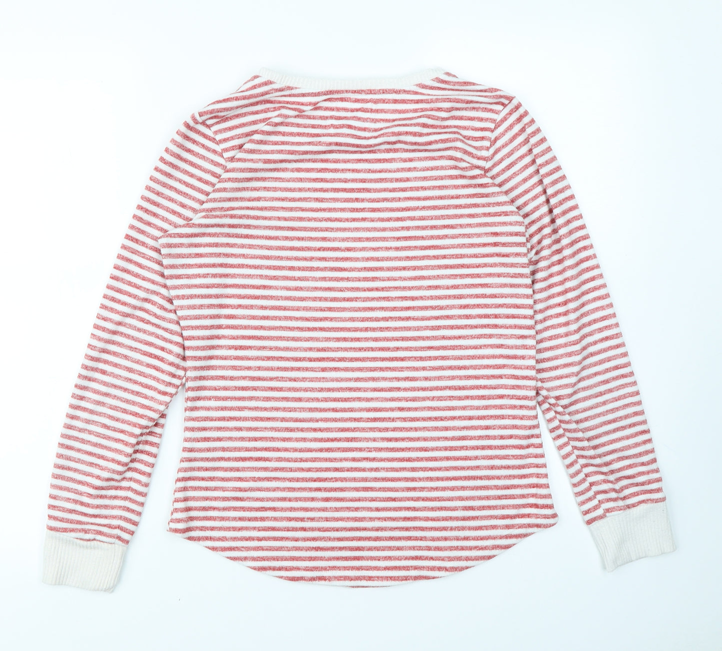 F&F Womens Red Striped  Top Pyjama Top Size 8