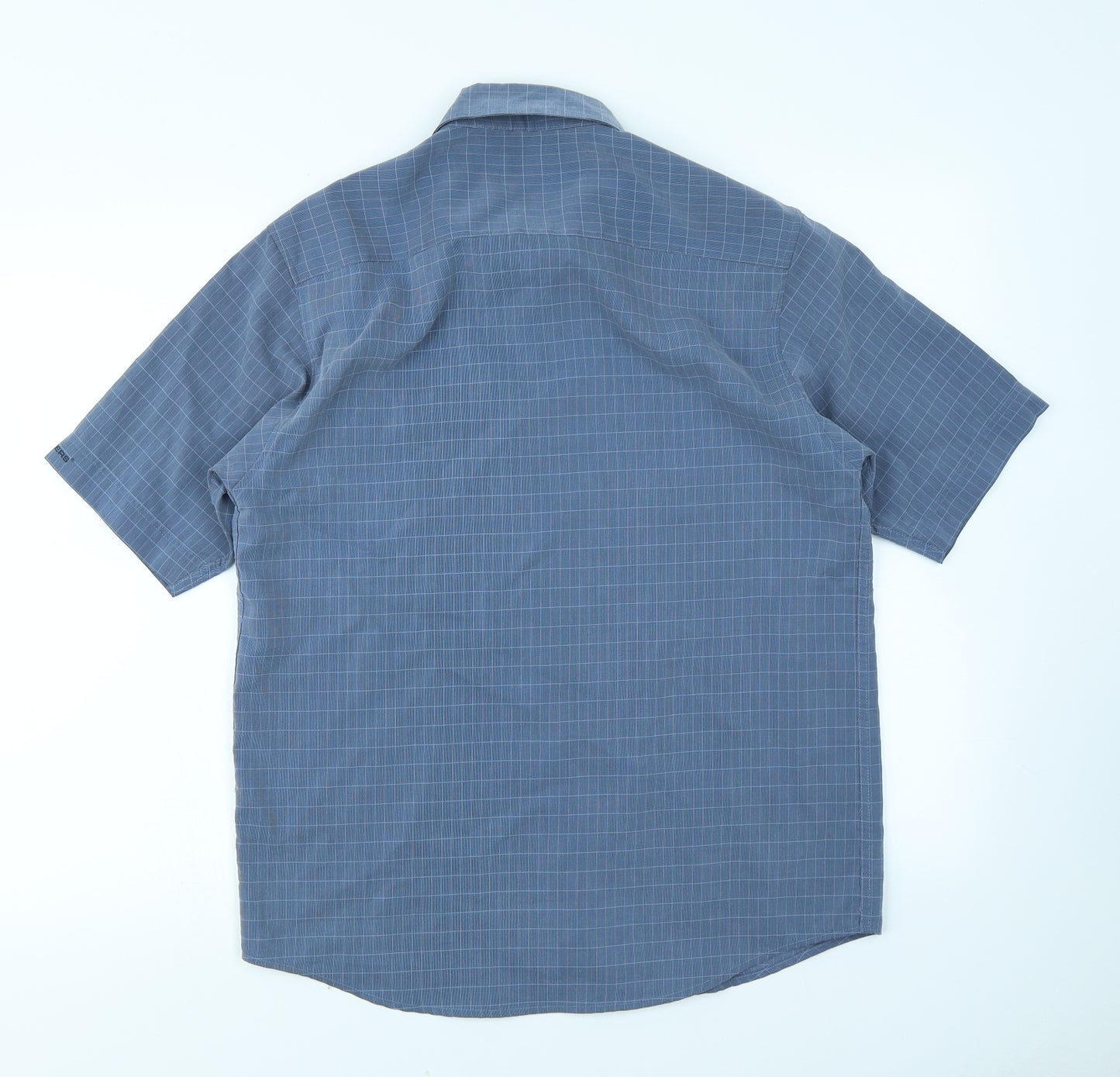 Kickers Mens Blue Check   Button-Up Size M