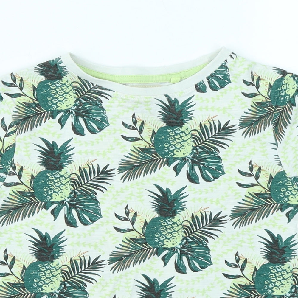 TU Boys Green   Basic T-Shirt Size 5 Years  - Pineapple