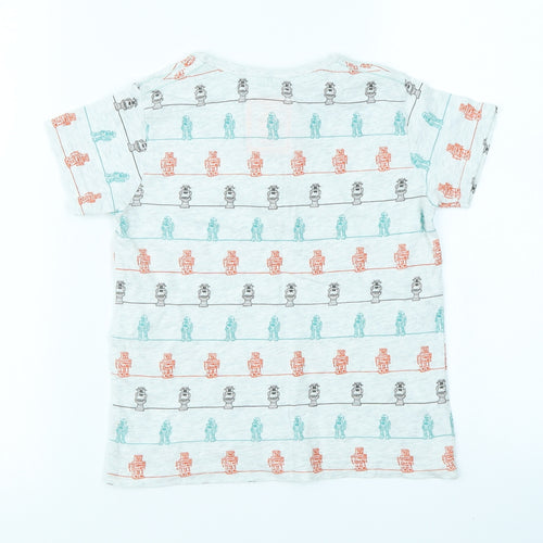 TU Boys Grey   Basic T-Shirt Size 3-4 Years  - Robot