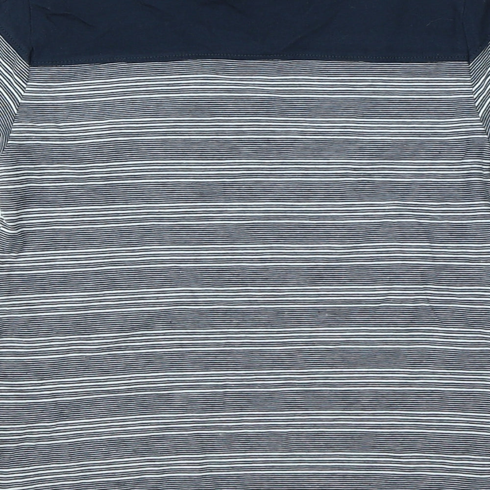 George Boys Blue Striped  Basic T-Shirt Size 4-5 Years