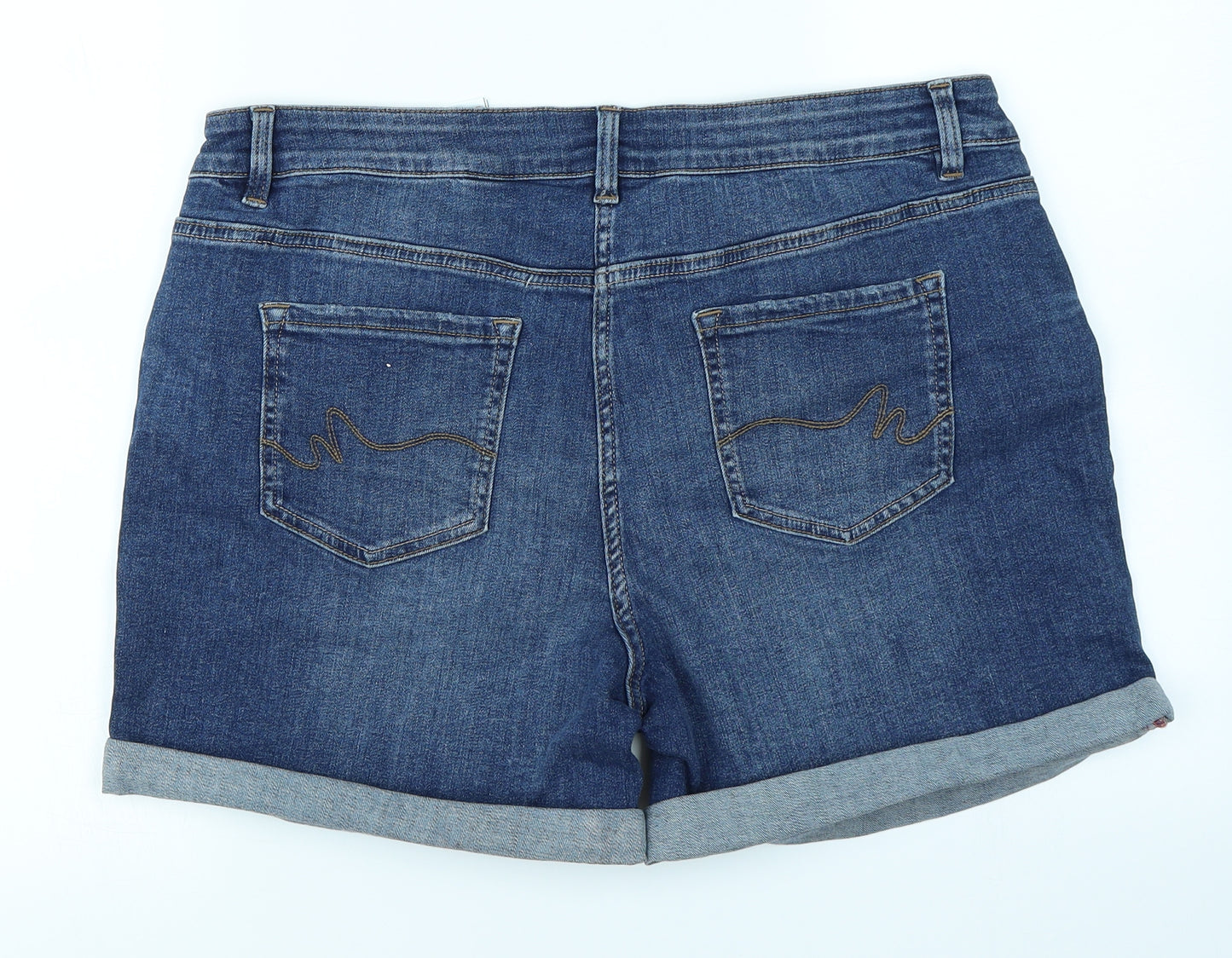 NEXT Womens Blue  Denim Boyfriend Shorts Size 16