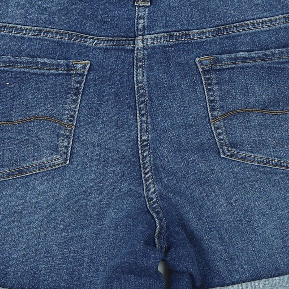NEXT Womens Blue  Denim Boyfriend Shorts Size 16