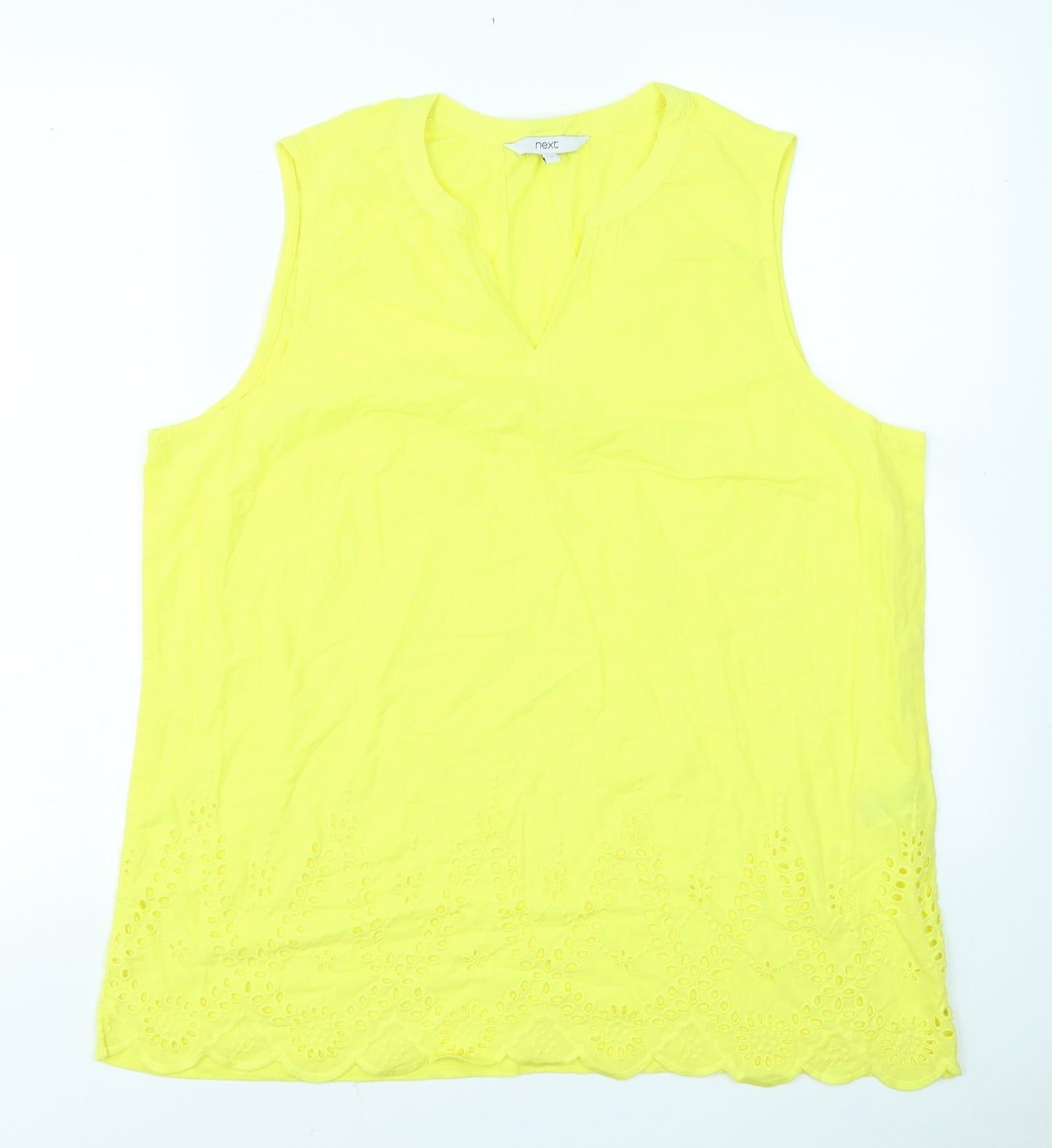 NEXT Womens Yellow   Basic Tank Size 18