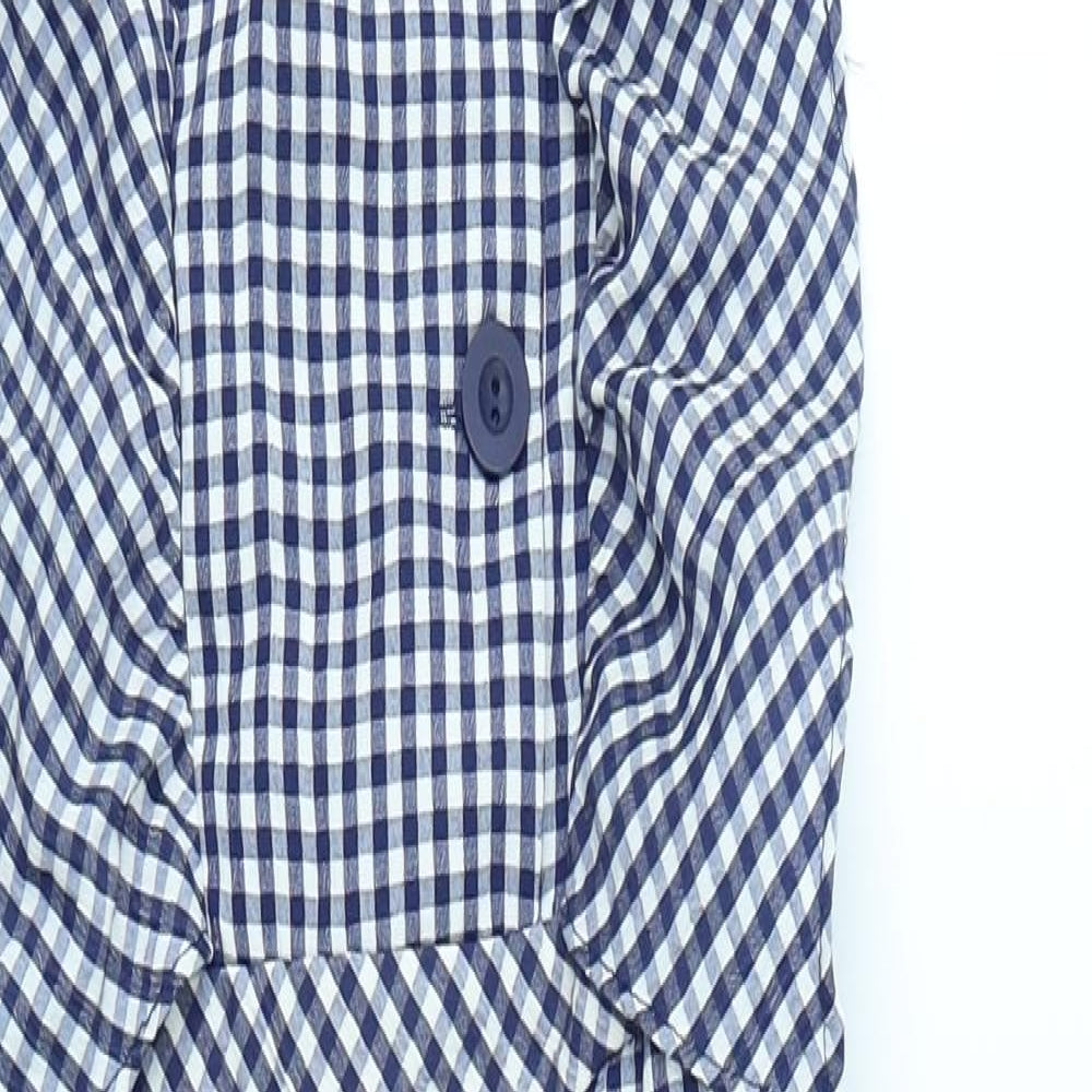 ZARA Kids Womens Blue Check  Playsuit One-Piece Size 10
