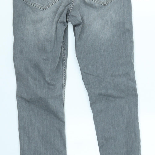 &Denim Womens Grey  Denim Skinny Jeans Size 10 L25 in
