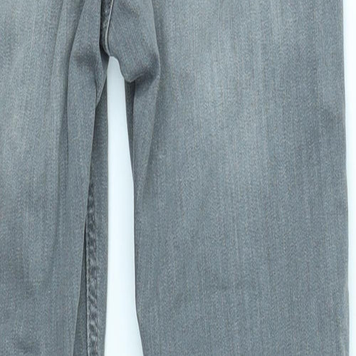 &Denim Womens Grey  Denim Skinny Jeans Size 10 L25 in