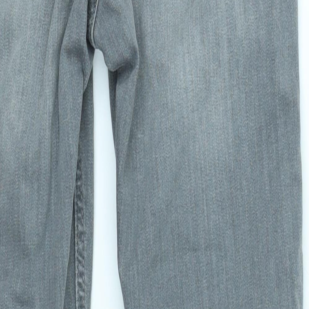 &Denim Womens Grey  Denim Skinny Jeans Size 10 L25 in