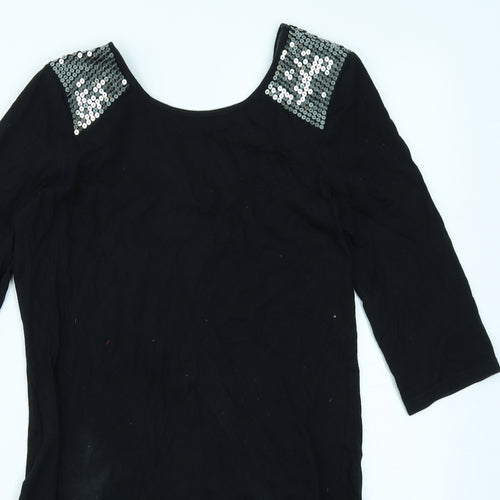 Dorothy Perkins Womens Black   Bodycon  Size 10