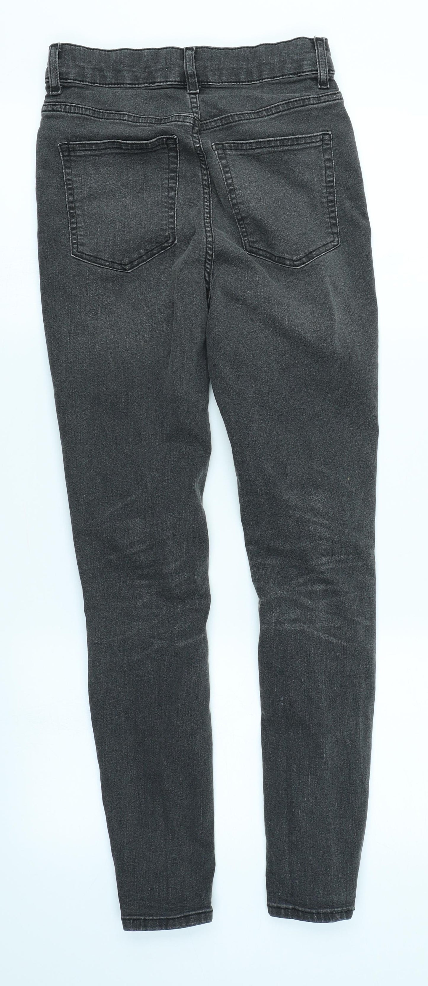 H&M Womens Grey  Denim Skinny Jeans Size 10 L28 in
