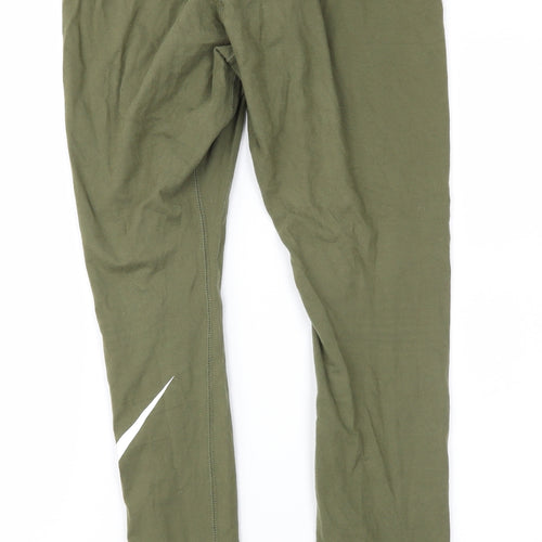 Nike Womens Green  Jersey Cropped Leggings Size M L26 in