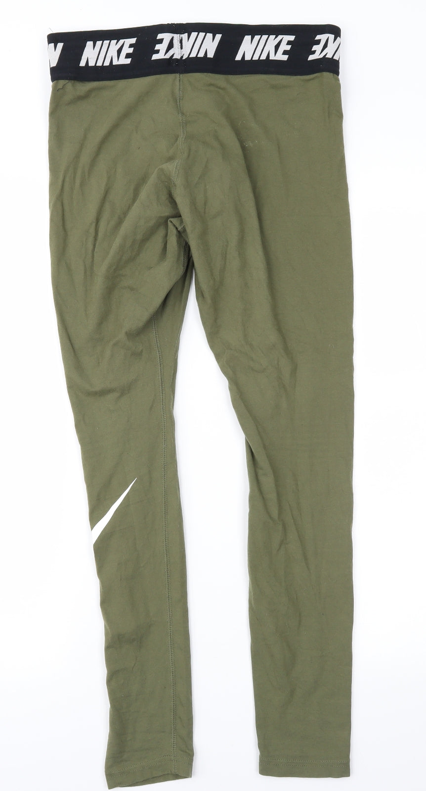 Nike Womens Green  Jersey Cropped Leggings Size M L26 in