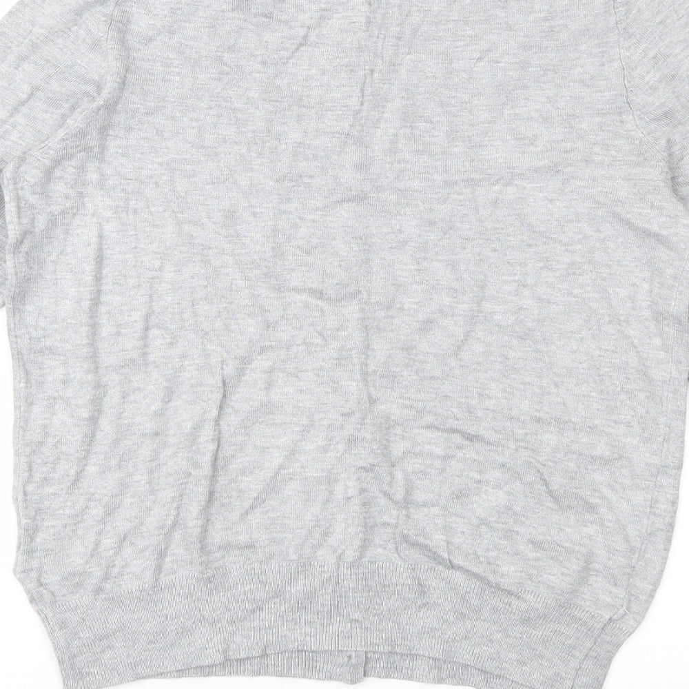 Marks and Spencer Womens Grey  Knit Cardigan Jumper Size 8