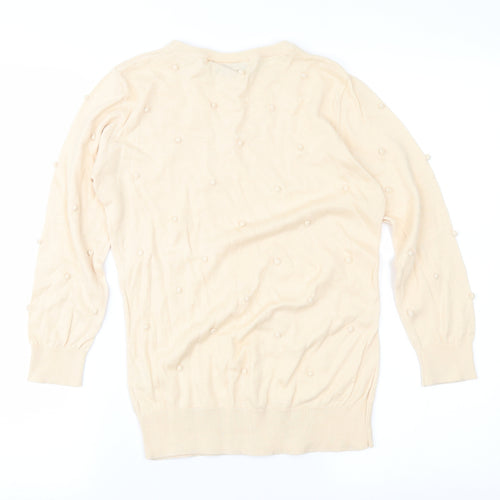 Warehouse Womens Beige   Pullover Jumper Size 10