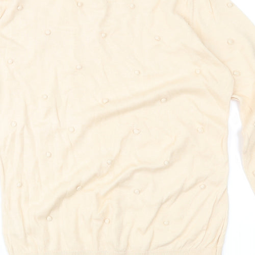 Warehouse Womens Beige   Pullover Jumper Size 10