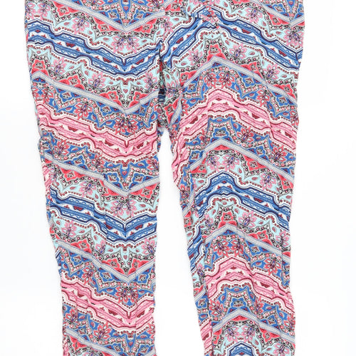 George Womens Multicoloured Geometric  Trousers  Size 12 L27 in