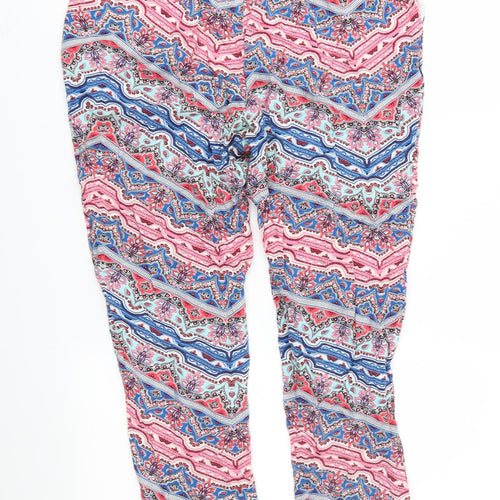 George Womens Multicoloured Geometric  Trousers  Size 12 L27 in