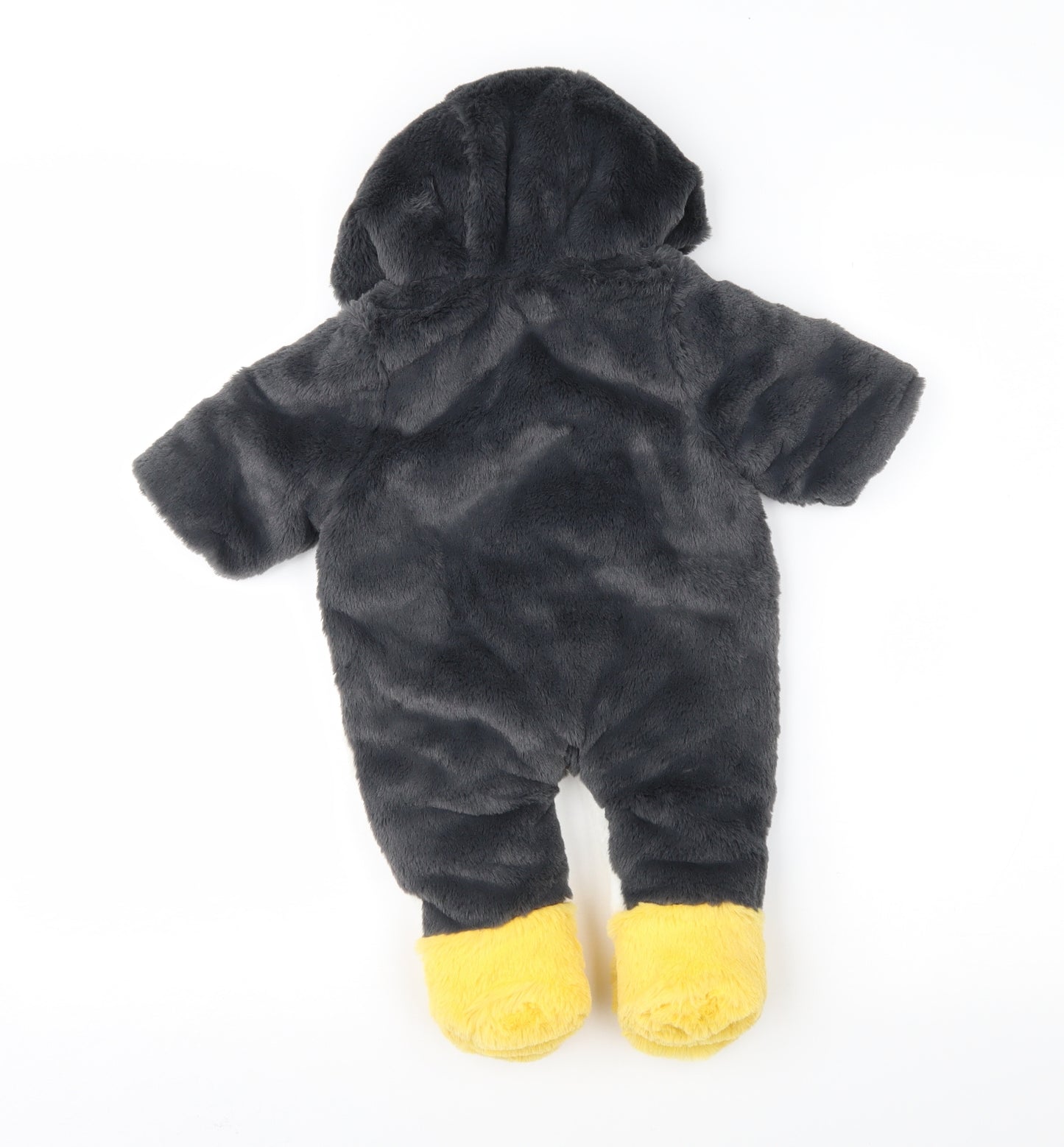 F&F Baby Grey Colourblock  Overcoat Snowsuit Size Newborn  - PENGUIN