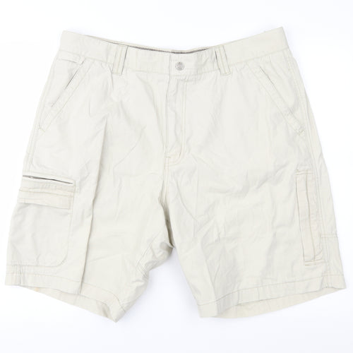 Maine New England Mens Beige   Cargo Shorts Size 40 in