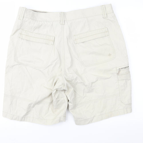 Maine New England Mens Beige   Cargo Shorts Size 40 in