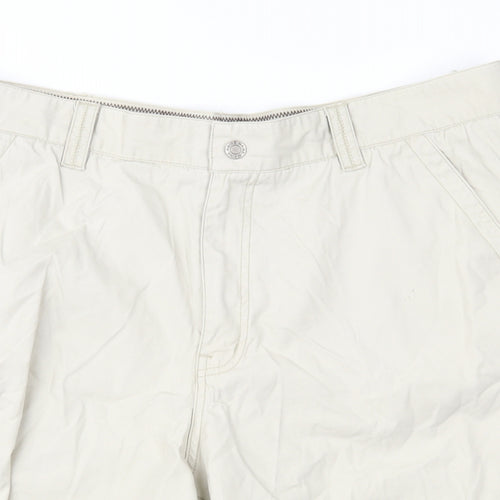 Maine New England Mens Beige   Cargo Shorts Size 40 in