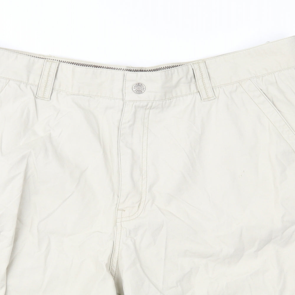 Maine New England Mens Beige   Cargo Shorts Size 40 in