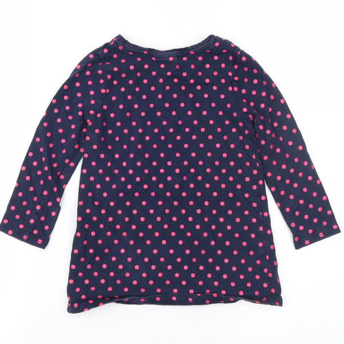 Peppa Pig Girls Blue Polka Dot Jersey T-Shirt Dress  Size 2-3 Years  - Peppa Pig