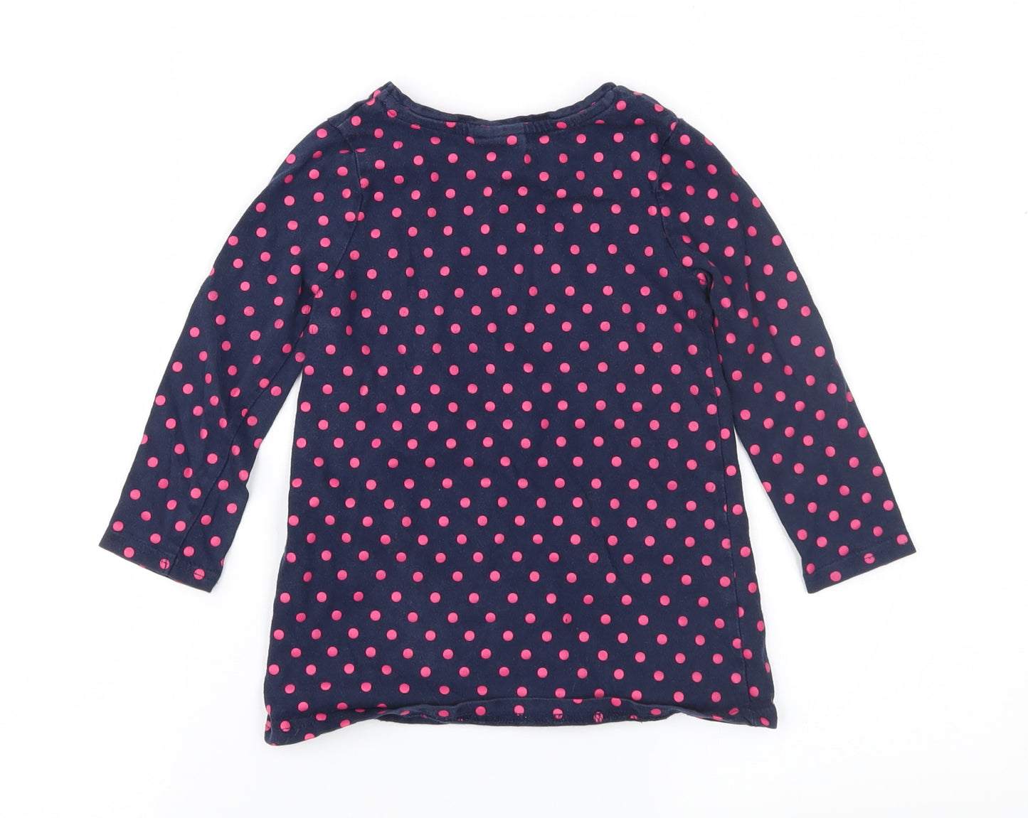 Peppa Pig Girls Blue Polka Dot Jersey T-Shirt Dress  Size 2-3 Years  - Peppa Pig