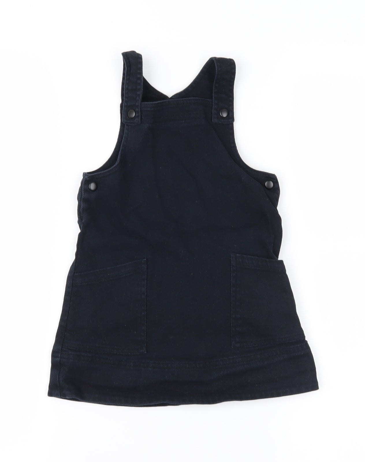 Marks and Spencer Girls Blue   Pinafore/Dungaree Dress  Size 2-3 Years