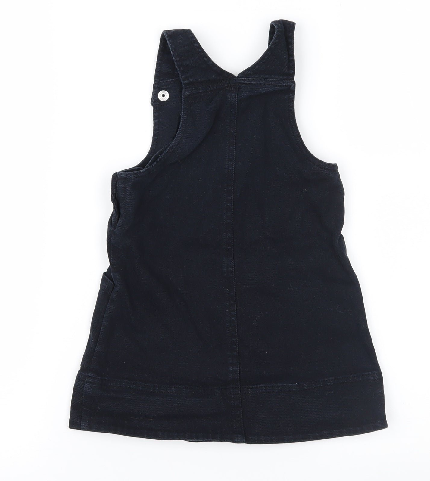 Marks and Spencer Girls Blue   Pinafore/Dungaree Dress  Size 2-3 Years