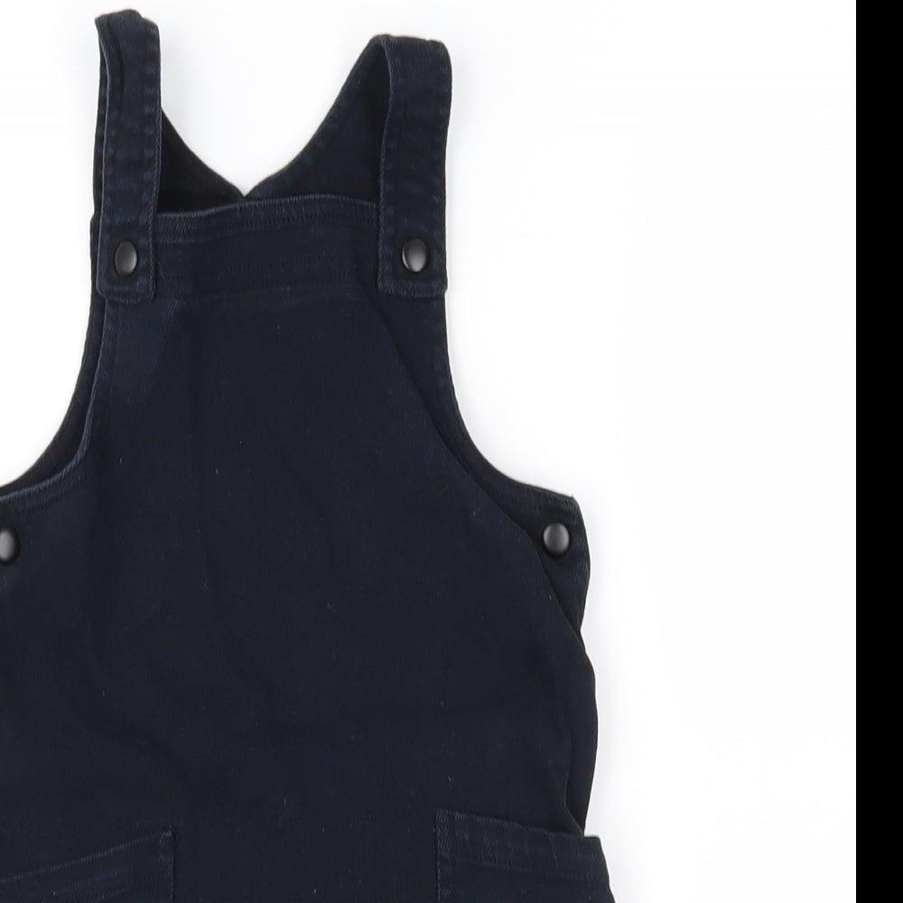 Marks and Spencer Girls Blue   Pinafore/Dungaree Dress  Size 2-3 Years