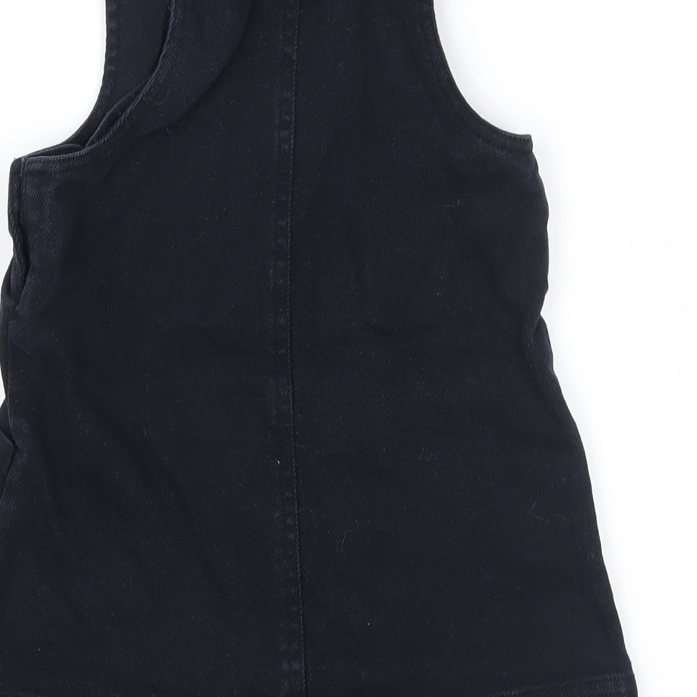 Marks and Spencer Girls Blue   Pinafore/Dungaree Dress  Size 2-3 Years