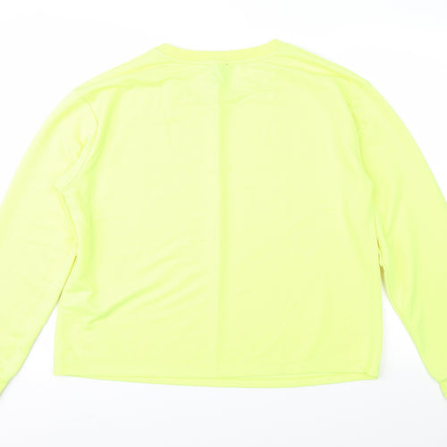 New Look Womens Green   Pullover Sweatshirt Size L
